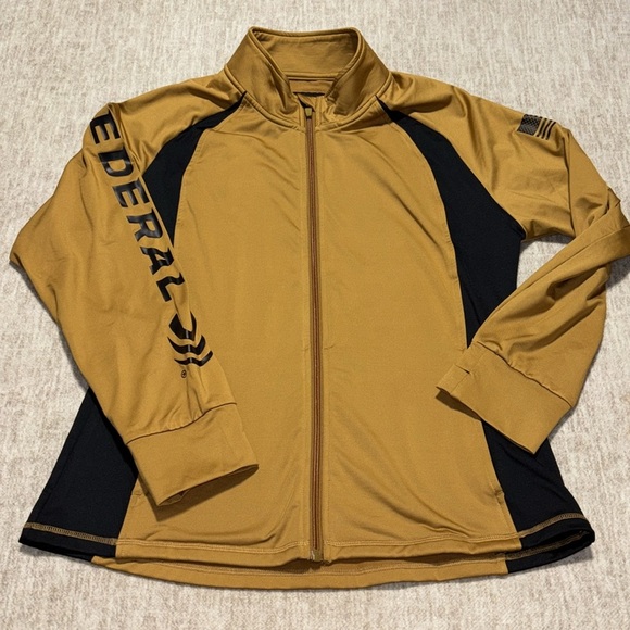 FEDERAL gold and black fitted style jacket women's sz 3x NEW - Picture 1 of 8